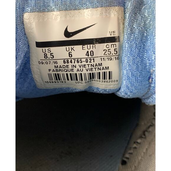 Nike Downshifter 6 Running Shoes Size 8.5 Gray Blue Green 684765-021 Sneakers - Picture 10 of 10